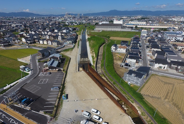 葉山川広域河川改修工事（第K4-3号）