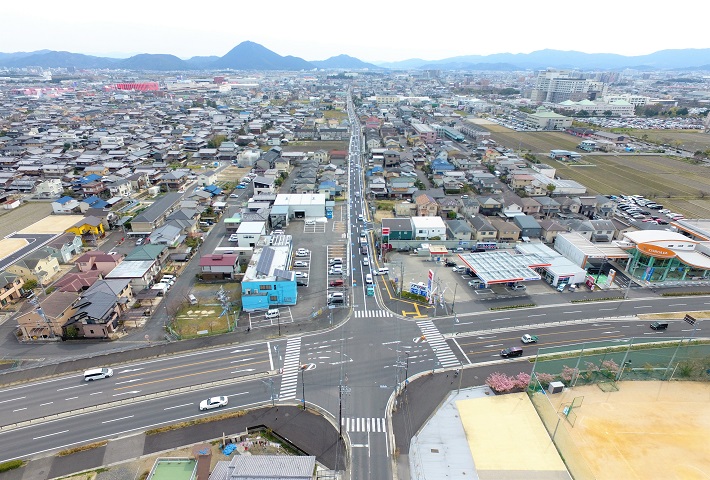 赤野井守山線補助道路整備工事