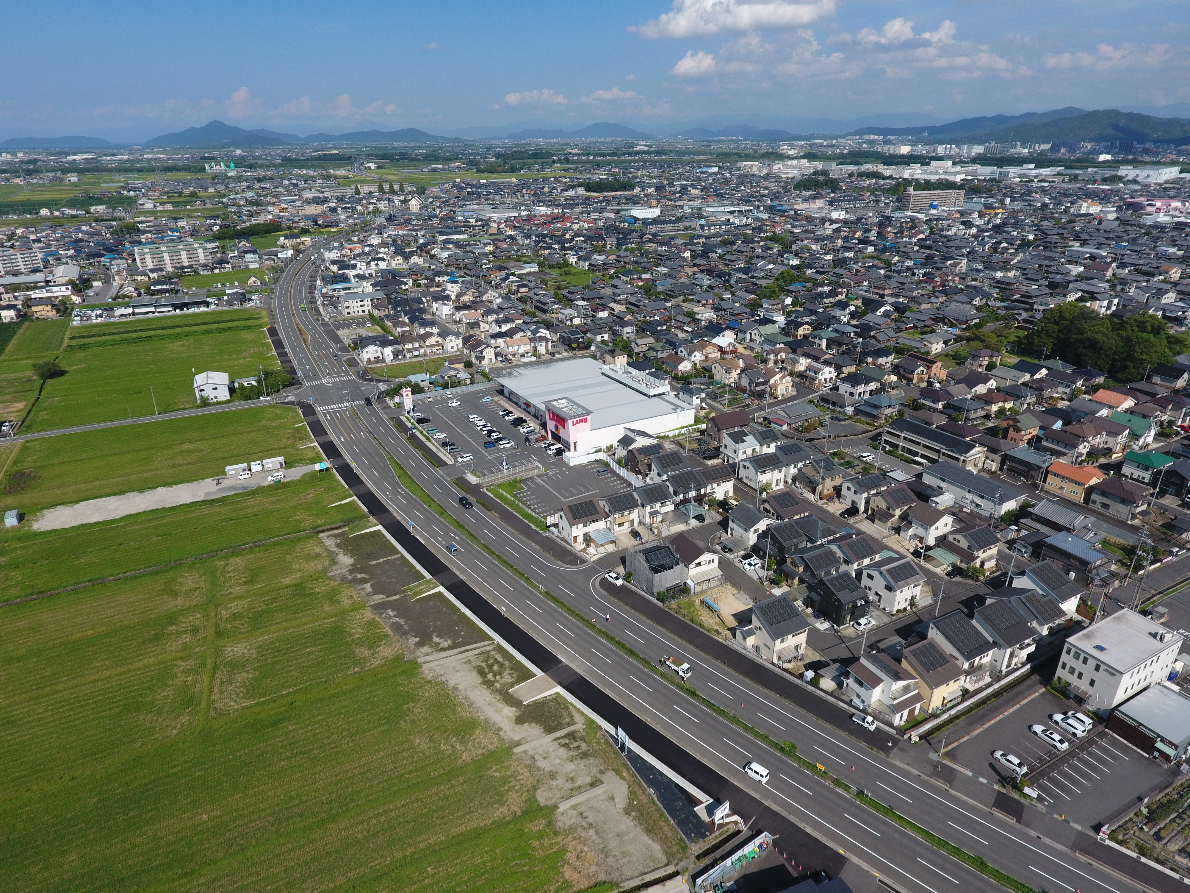 草津守山線補助道路整備工事